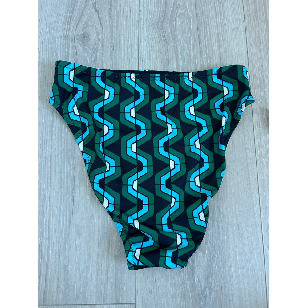 Sanctuary Geo Wave High Leg High Rise Bikini Bottom - Small - Picture 5 of 6